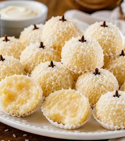 Beijinho de Coco com Leite Condensado e Creme de Leite (Super Cremoso)
