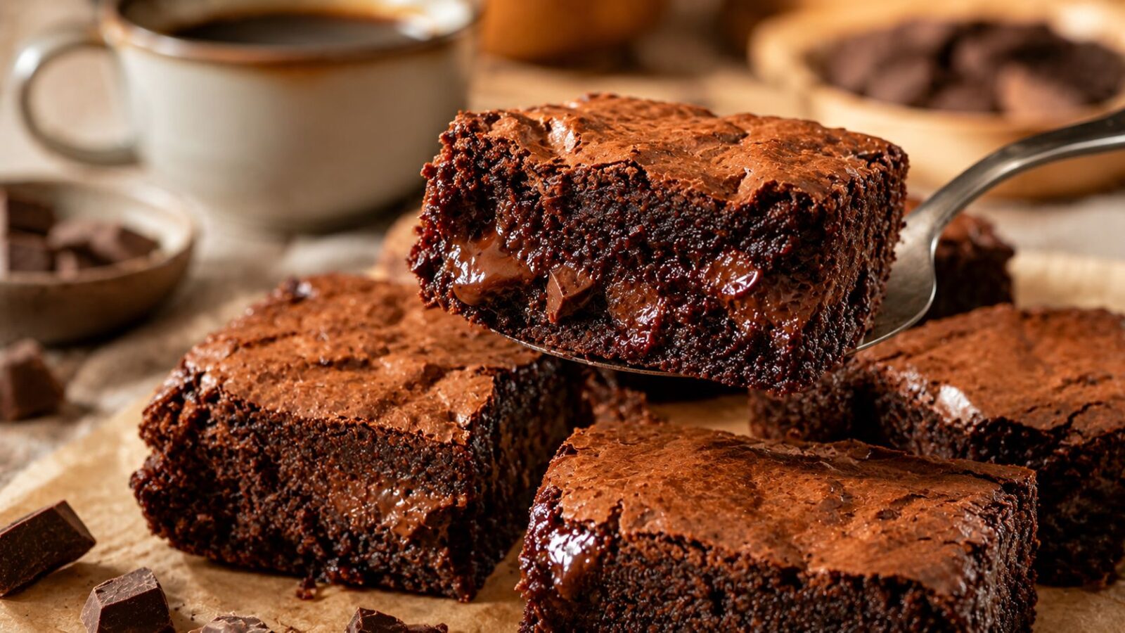 Brownie de Chocolate na Air Fryer