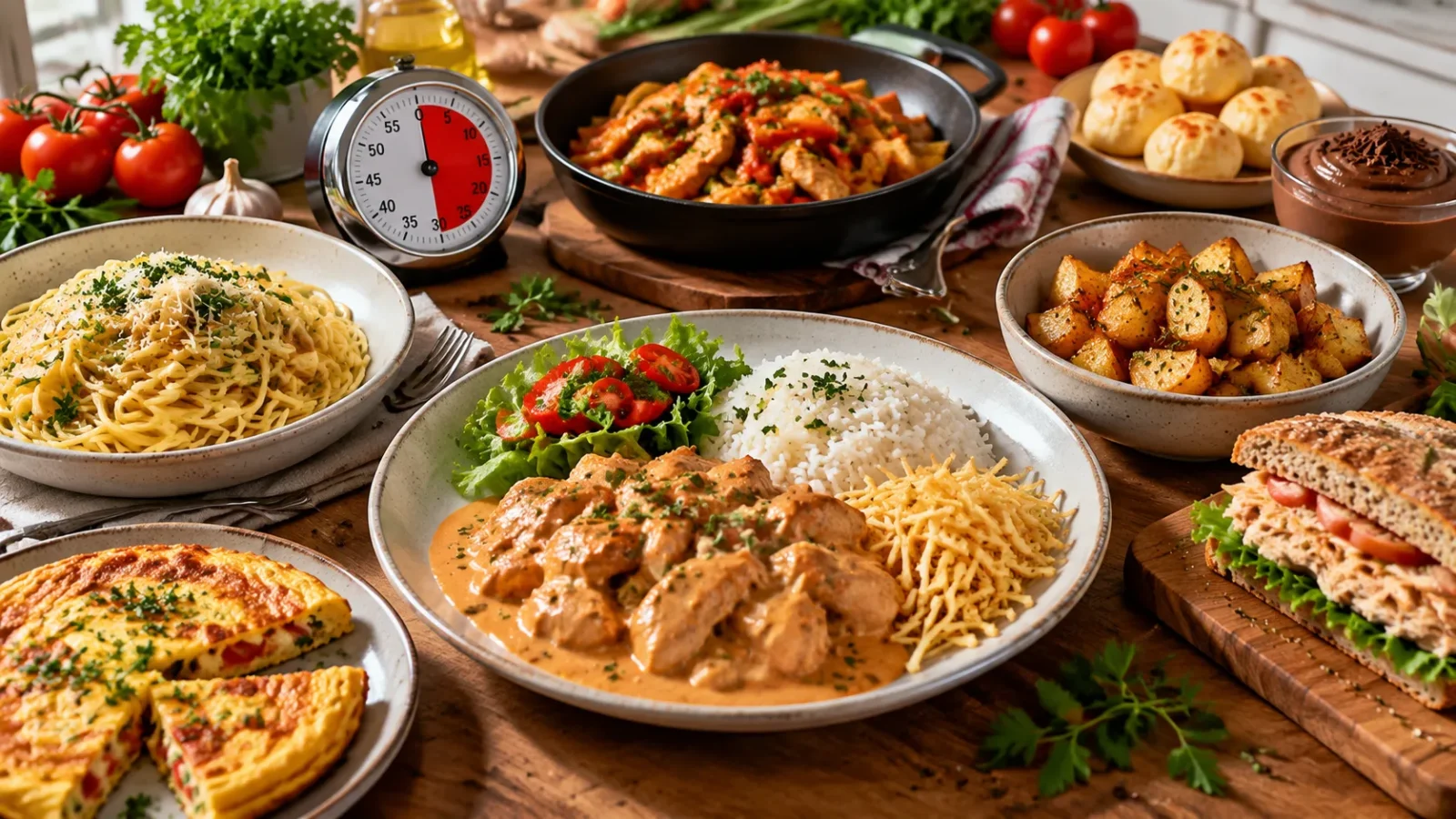 30 Receitas Rápidas Para Fazer em Até 30 Minutos Pratos Fáceis Para o Dia a Dia